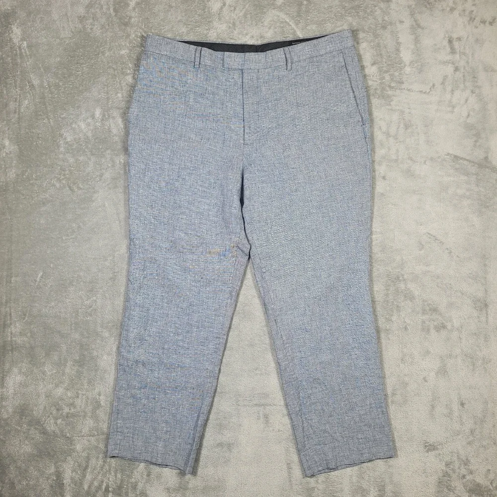 Banana Republic Linen Blend Pants Mens 36x30 (Fits 36x28) Standard Fit Taper